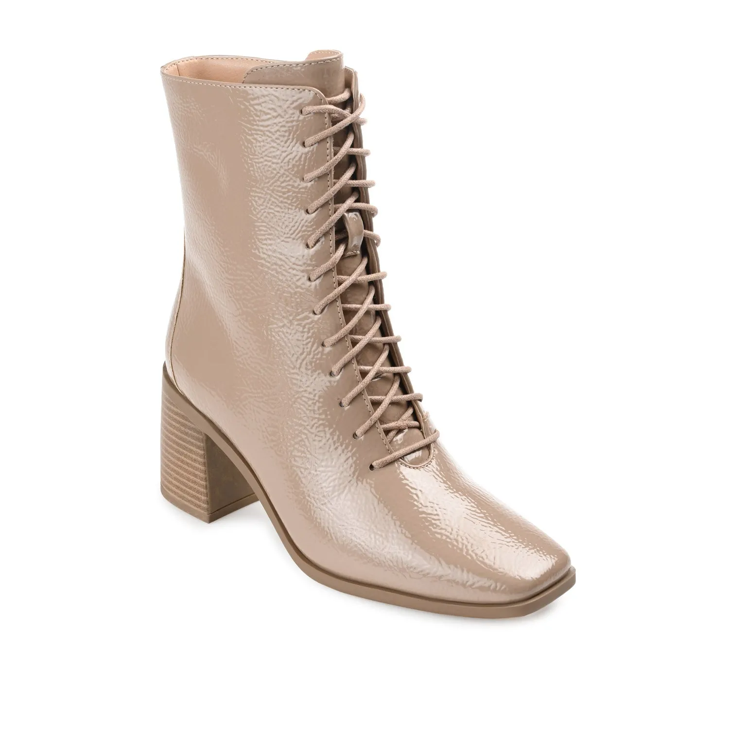 COVVA LACE-UP BOOTIES IN WIDE