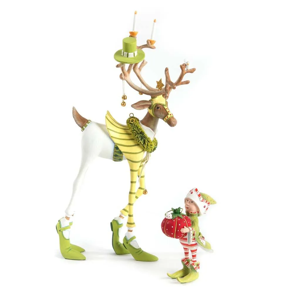 Dash Away Prancer Reindeer Figure by Patience Brewster