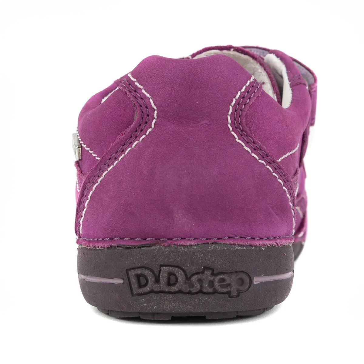 D.D. Step Big Kid Girl Double Strap Shoes Purple - Supportive Leather From Europe Kids Orthopedic