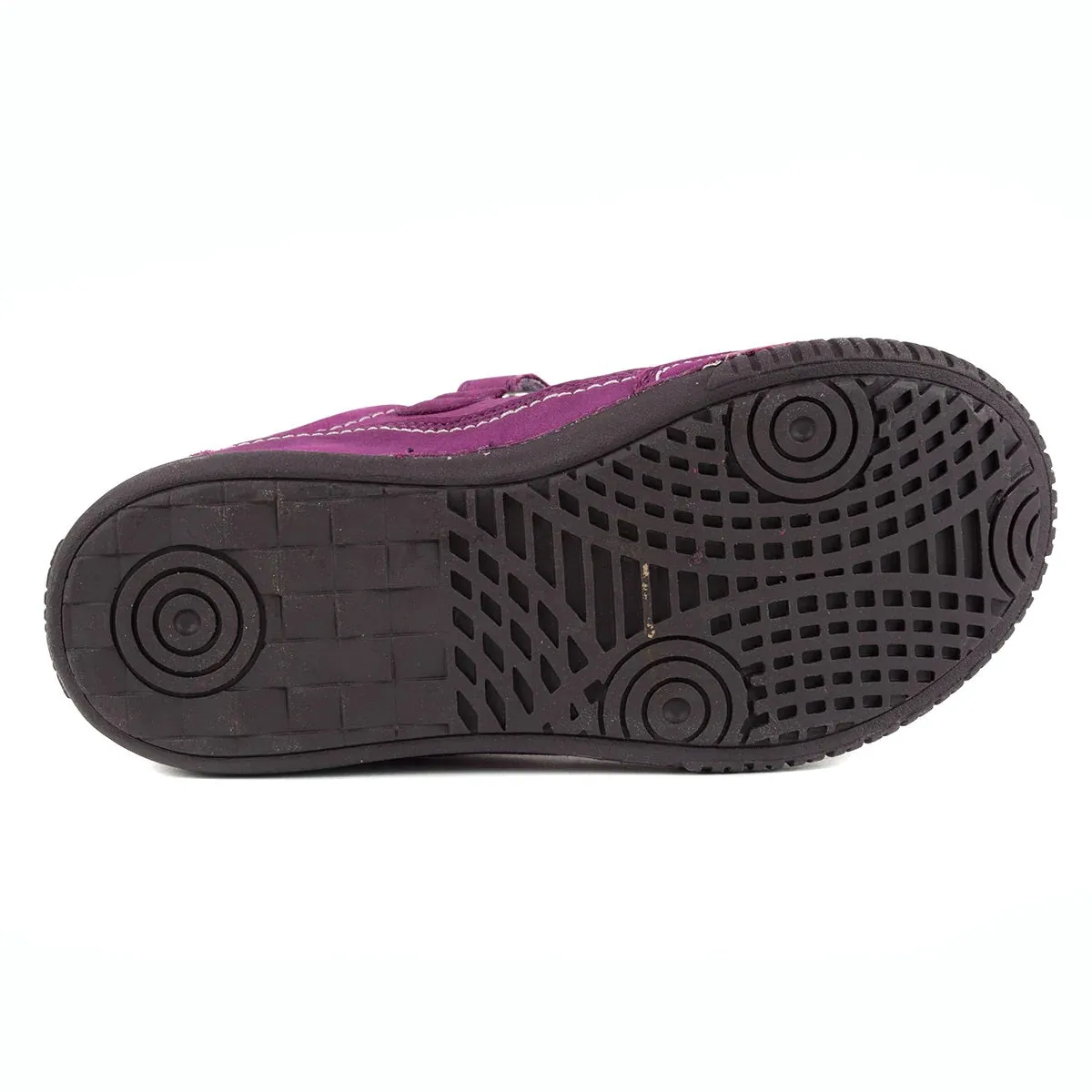 D.D. Step Big Kid Girl Double Strap Shoes Purple - Supportive Leather From Europe Kids Orthopedic