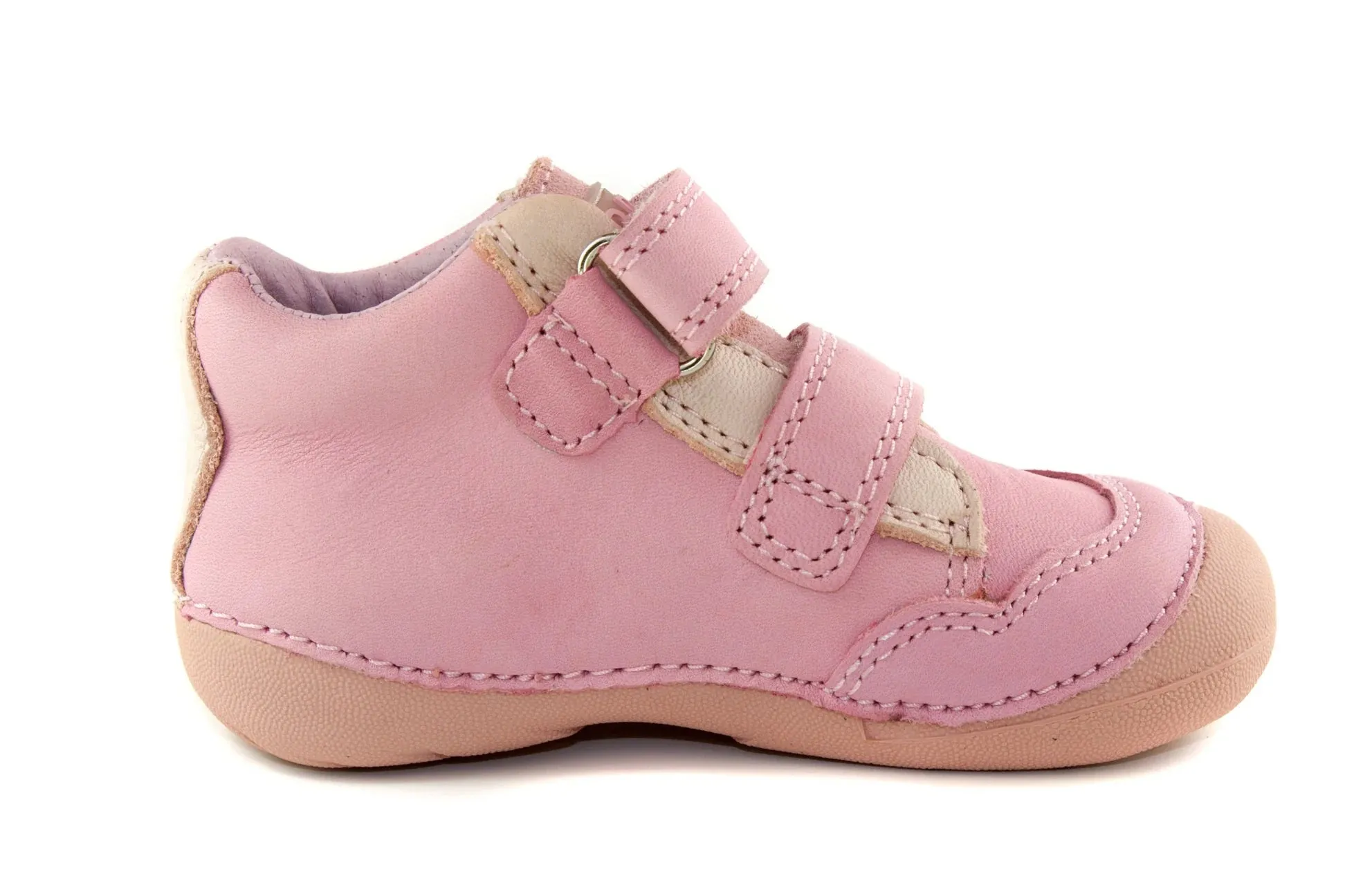 D.D. Step Toddler Girl Shoes Light Pink Africa Theme - Supportive Leather From Europe Kids Orthopedic