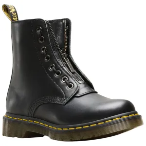 Dr. Martens Womens Boots 1460 Pascal Front Zip Combat Ankle Nappa Leather - UK 5