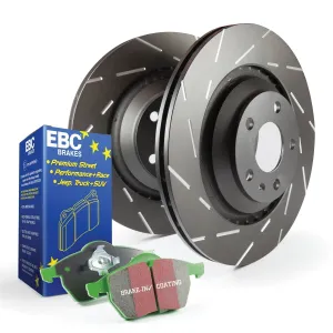 EBC Brakes S2KF1563 S2 Kits Greenstuff 2000 and USR Rotors; Front; FMSI Pad No. D1721; 305mm Dia.;