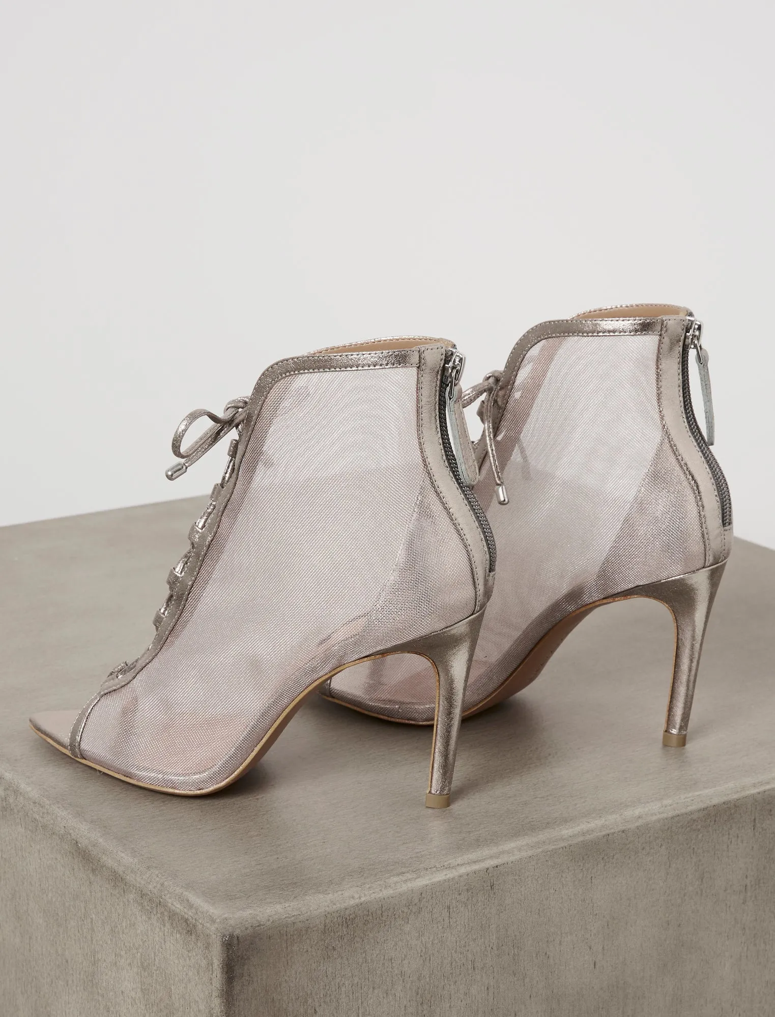 Ellise Mesh Lace-Up Bootie