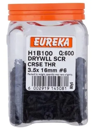 Eureka Drywall Screw: Coarse Thread