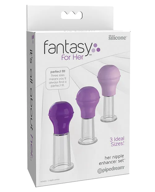 Fantasy For Her Nipple Enhancer Set - Purple