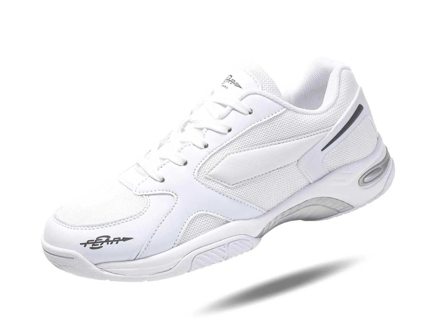 Fear0 NJ High Arch Firm Support All-In-One White Walking Shoes For Men