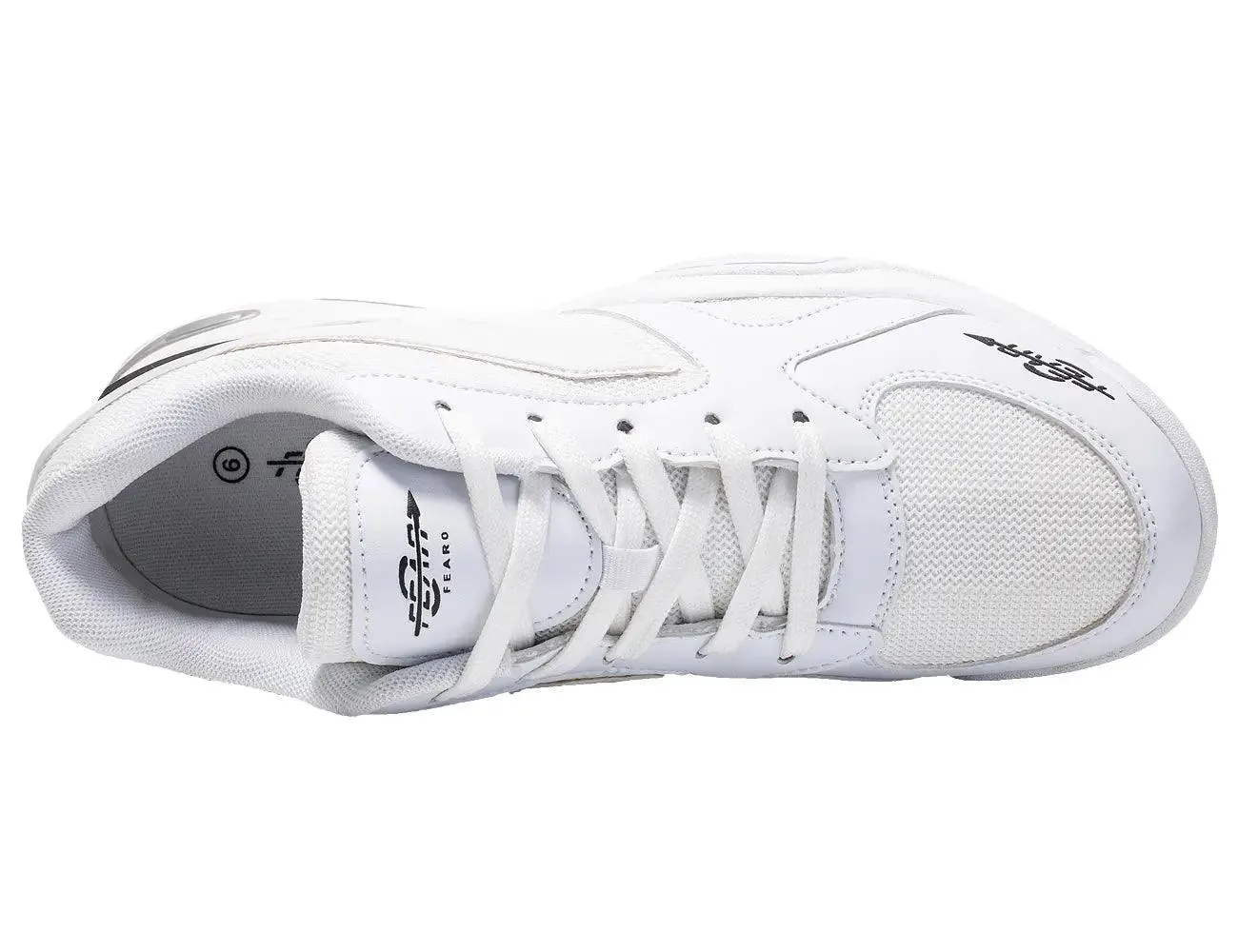 Fear0 NJ High Arch Firm Support All-In-One White Walking Shoes For Men