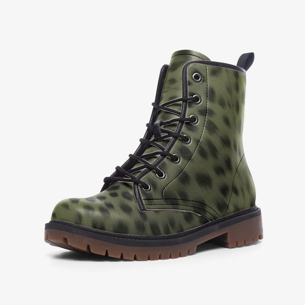 Forest Cheetah Lace Up Boots