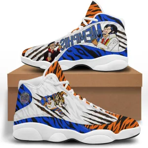 Gearhomie Elvis Tiger Art Unisex AJ13 Shoes White