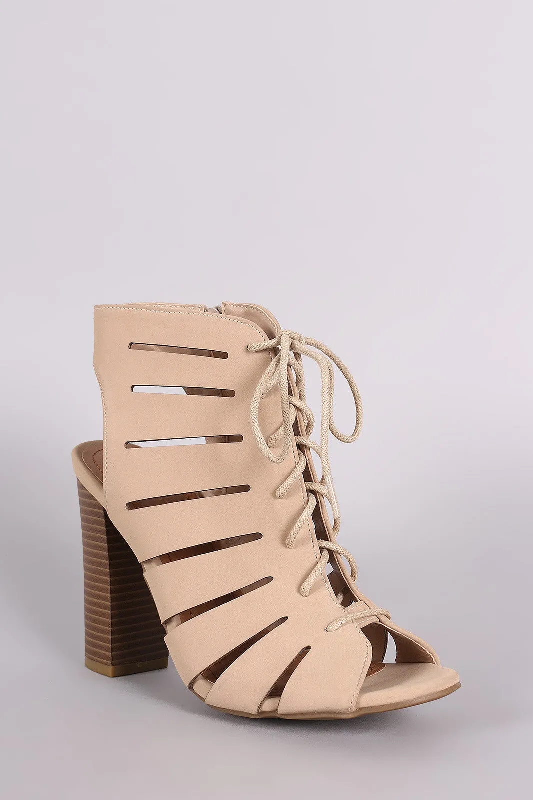 Ghil-  Cutout Chunky Heel