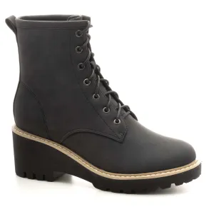 Ghosted Black Combat Boot