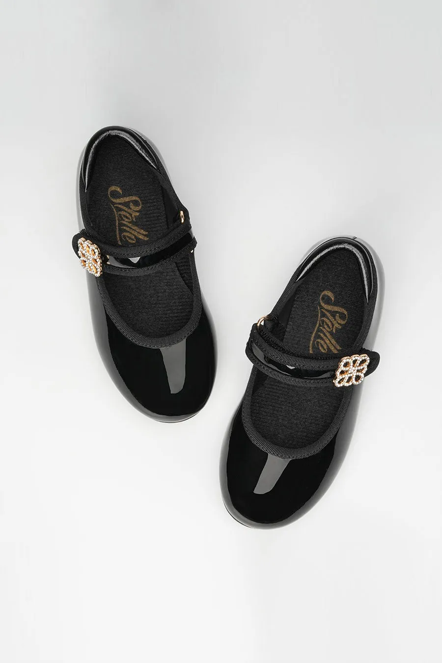 Girls Floral buckle Tap Shoes