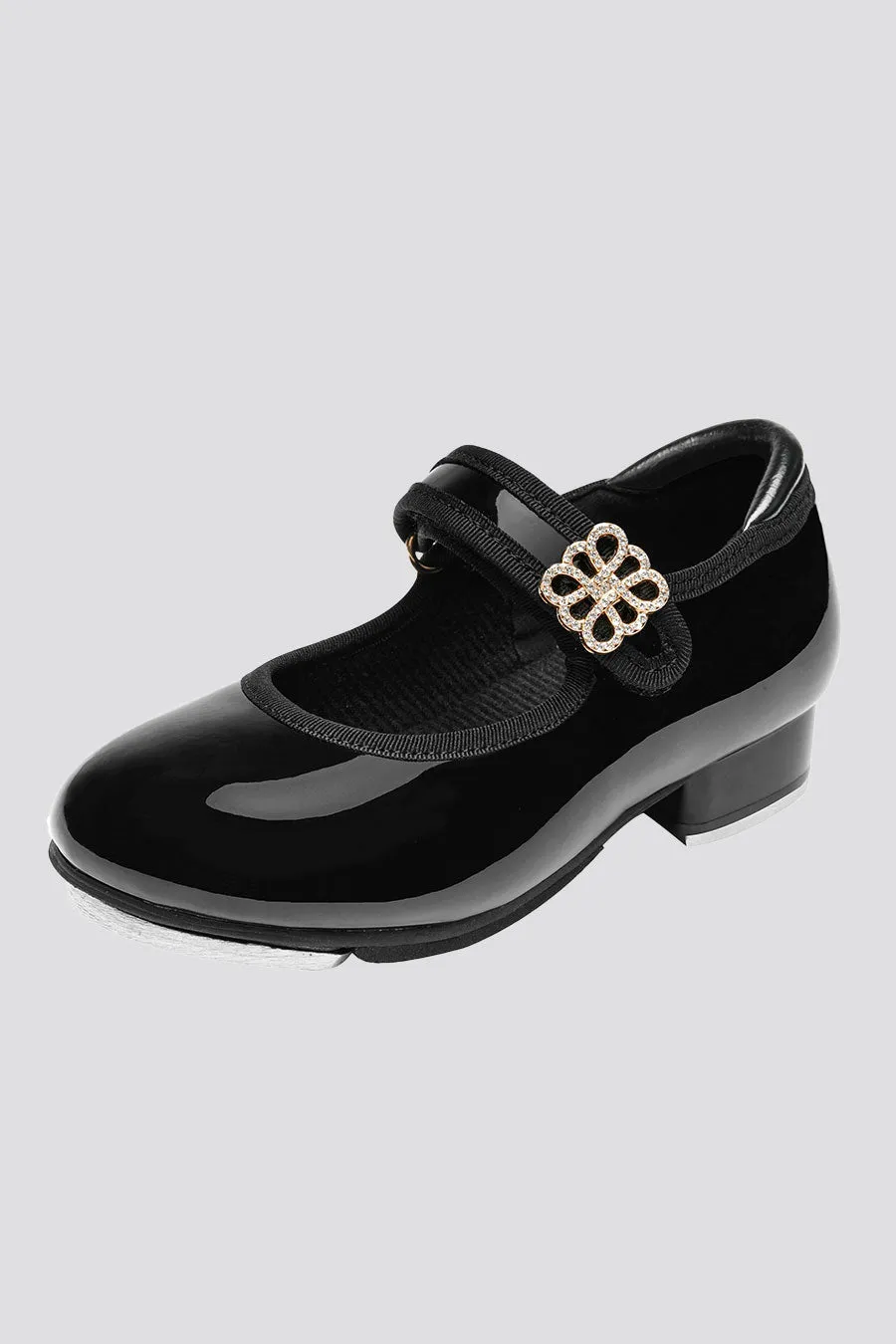 Girls Floral buckle Tap Shoes