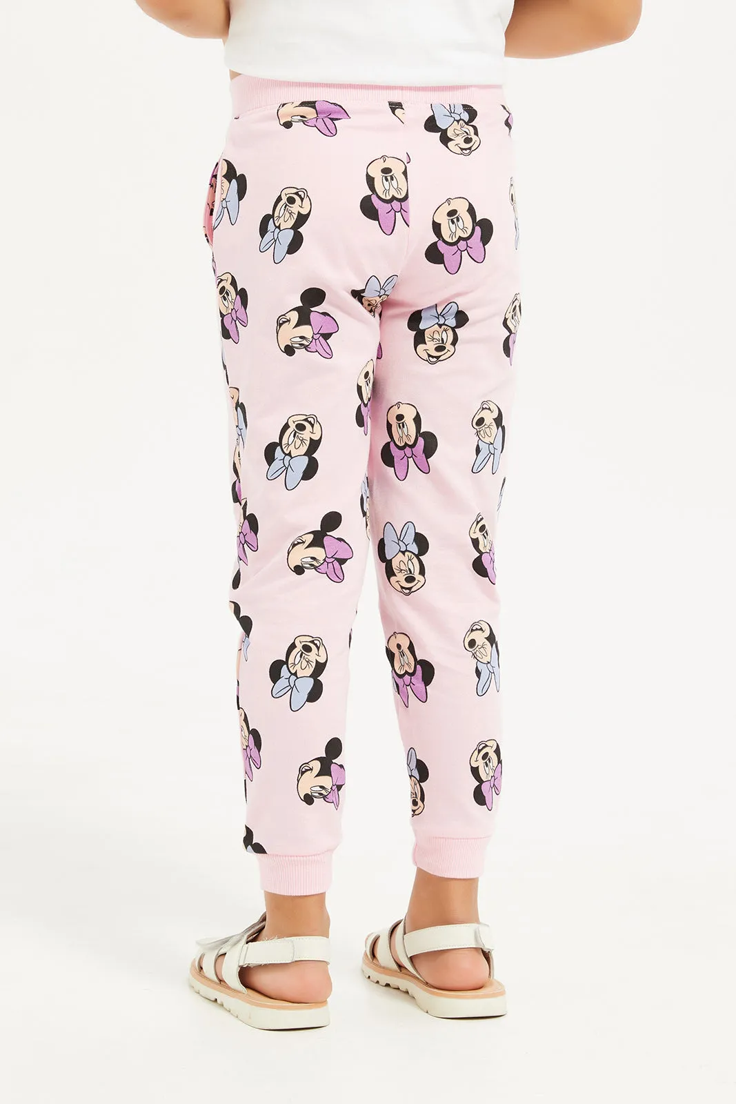 Girls Pink Minnie Mouse Jogger