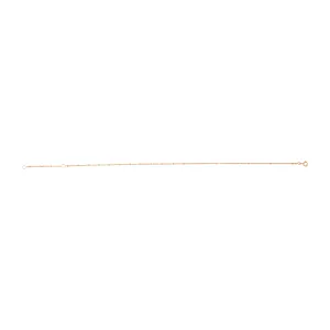 Gold Plated Sterling Silver Bead Chain Anklet