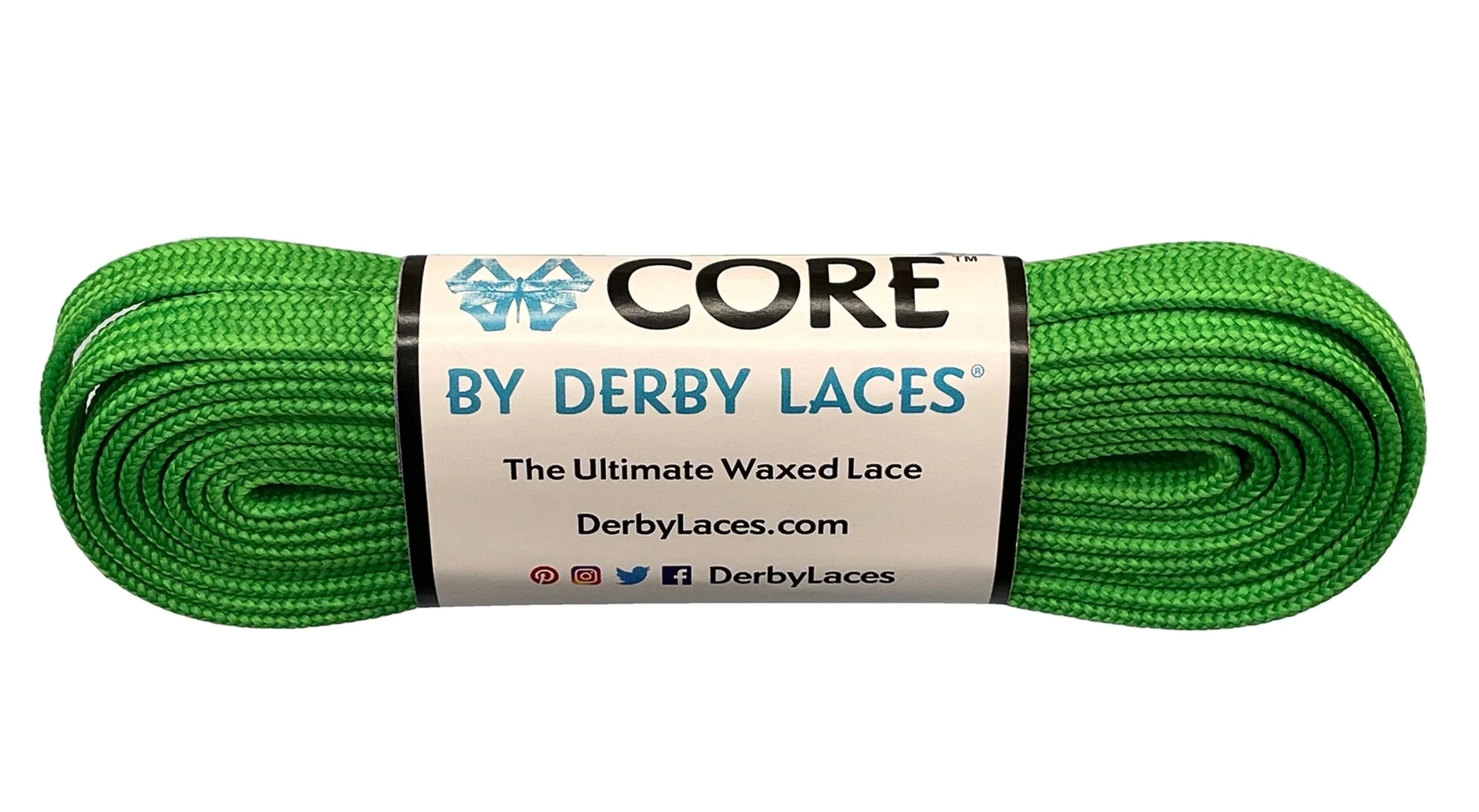 Green – 96 inch CORE Roller Skate Laces (Narrow 6mm)