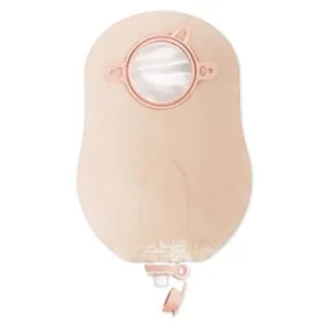 Hollister 18404 New Image 2-Piece Urostomy Pouch With One Sided Comfortwear Panel 2-3/4" Flange, 9" L, Standard, Transparent, With Belt Tabs, Anti-Reflux Valve, Adjustable Drain Valve