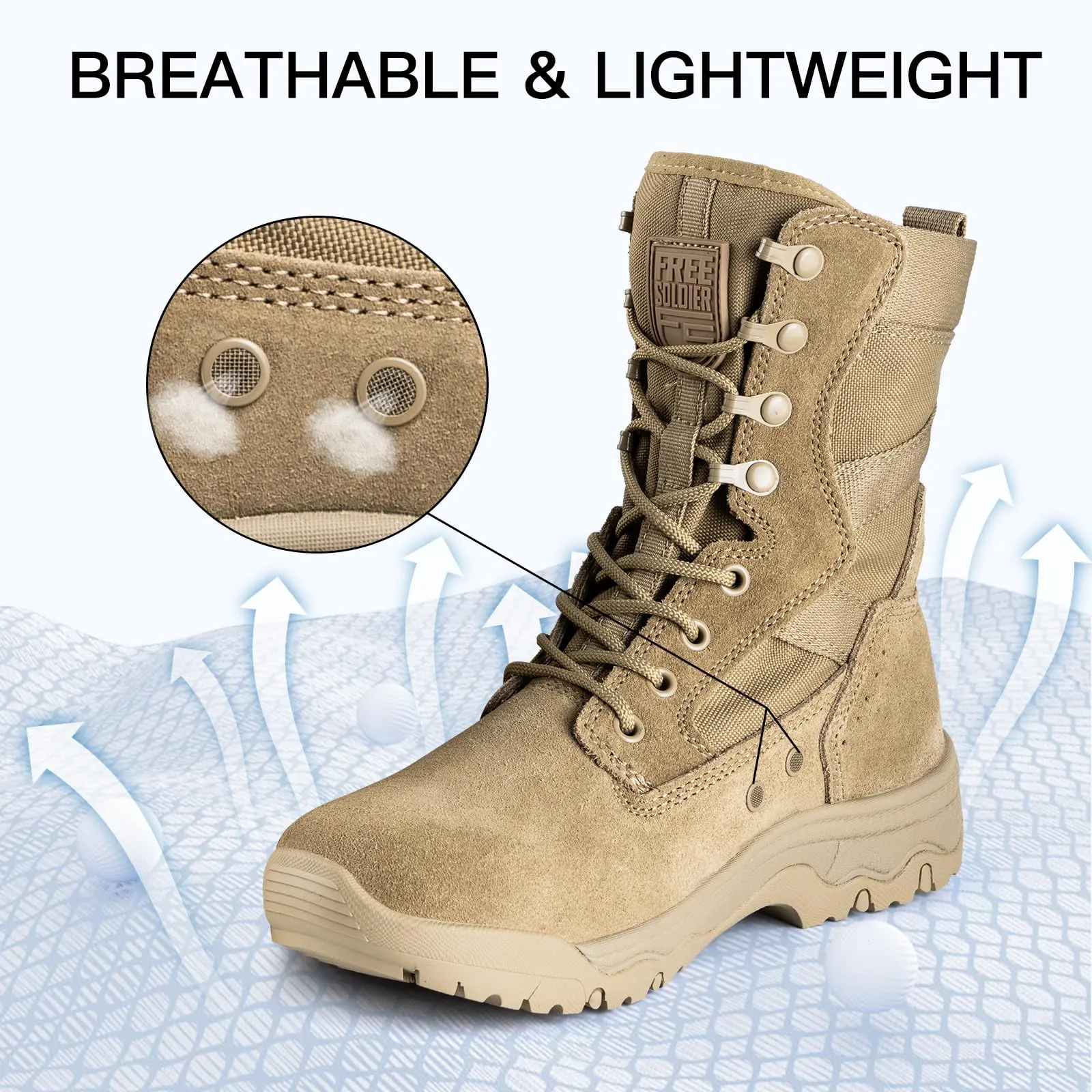 HOPPER 8" Women’s Military Ultra Lightweight Tactical Boots