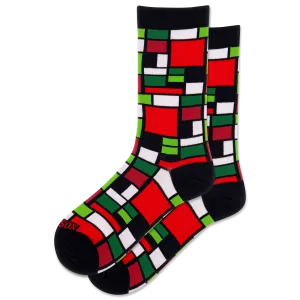 HOTSOX Women's Mondrian Crew Sock