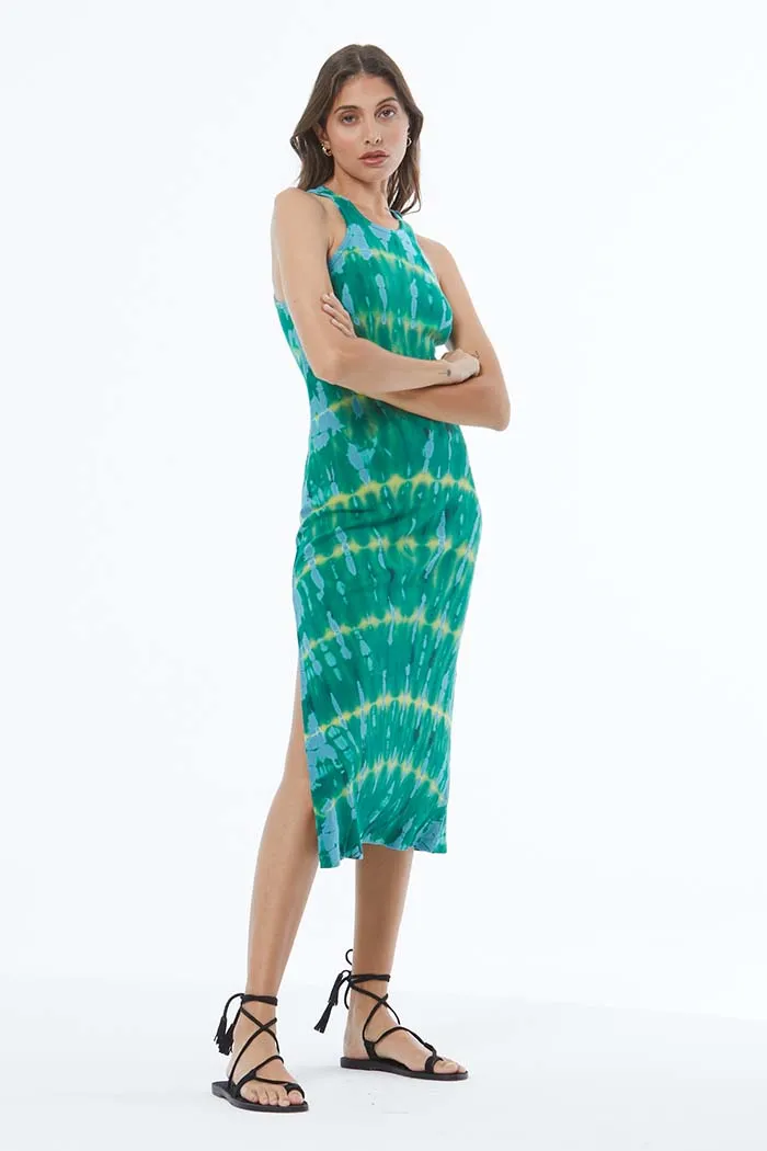 Iggy Rib Midi Dress // Island Green Cuba Wash