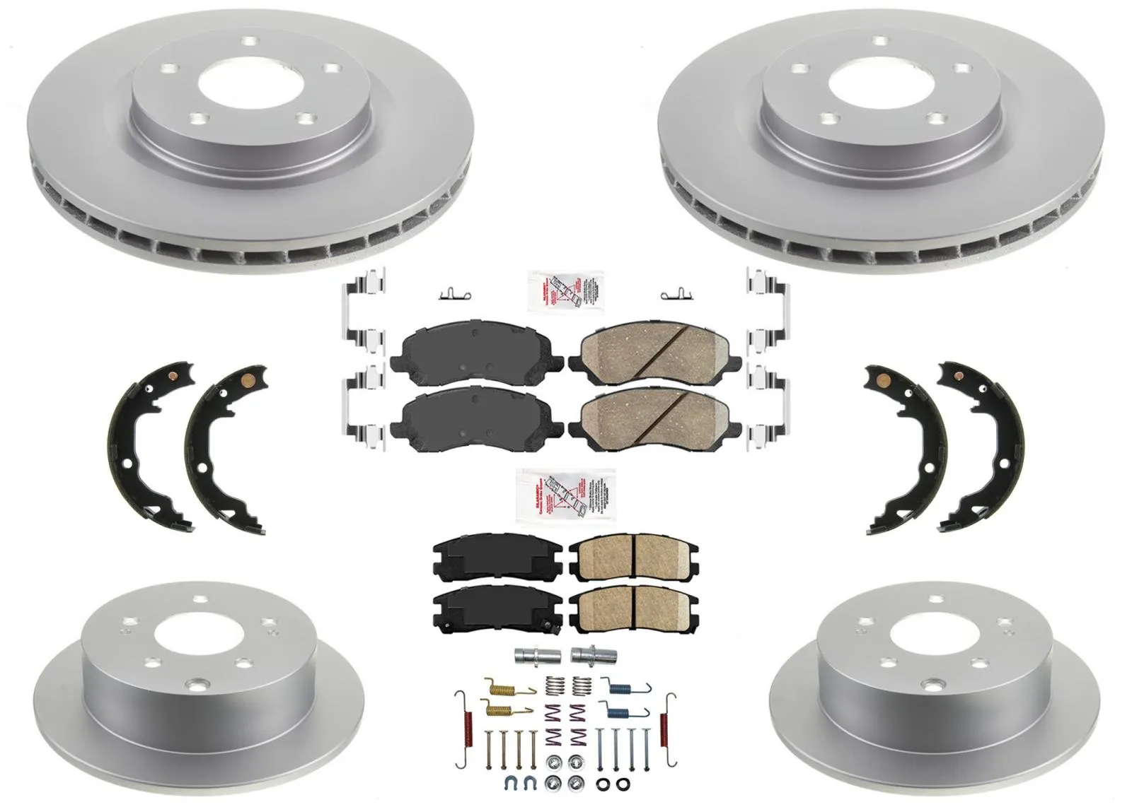 Improved Performance Brake Rotors Brake Pads for Mitsubishi Galant 08-12 2.4L