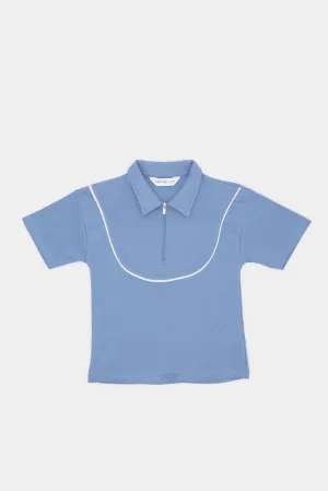 Infant Boys Blue Polo Shirt