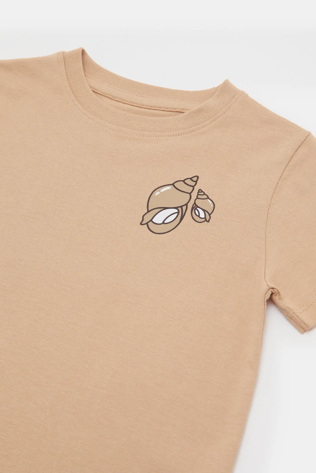 Infant Boys Rust Printed T-Shirt