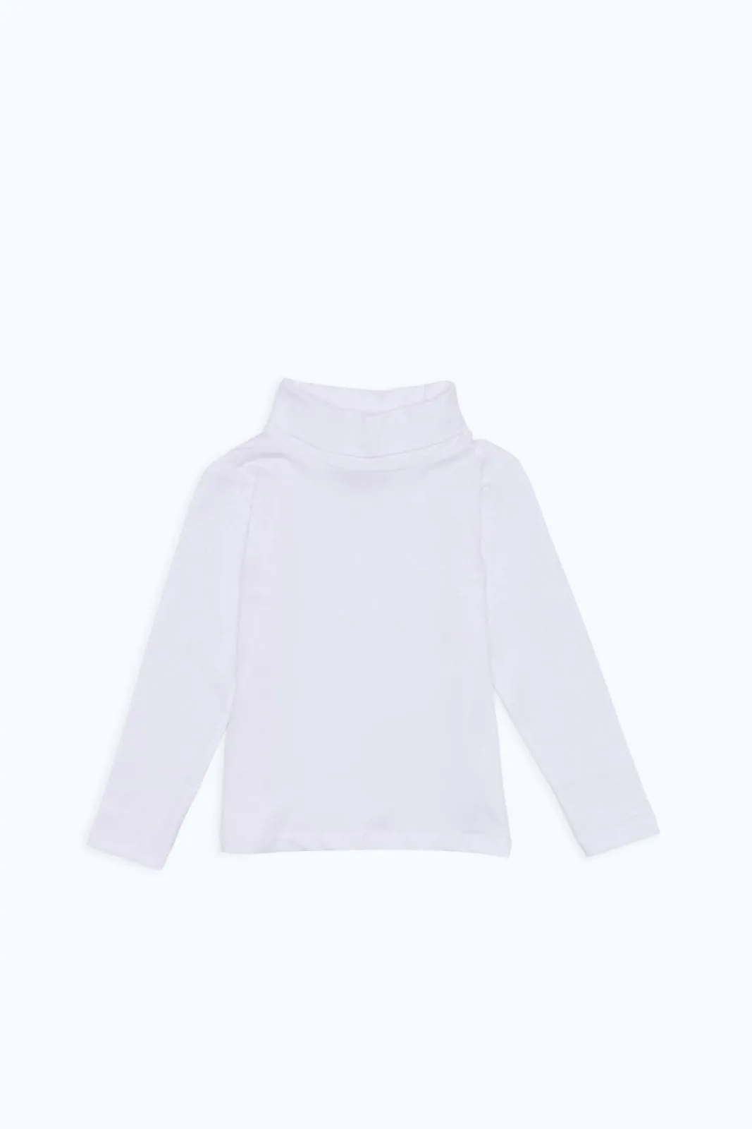 Infant Boys White Turtle Neck T-Shirt