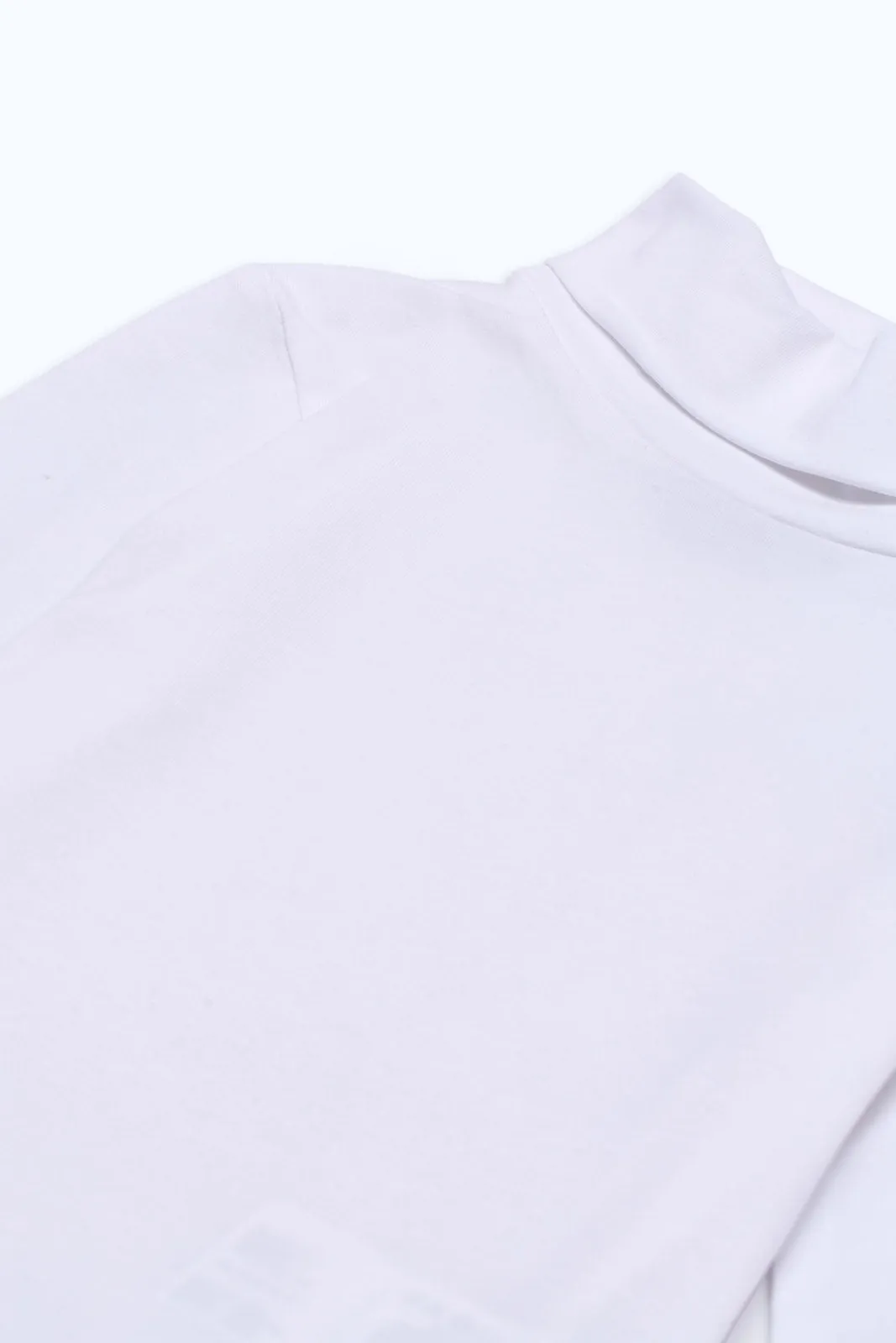 Infant Boys White Turtle Neck T-Shirt