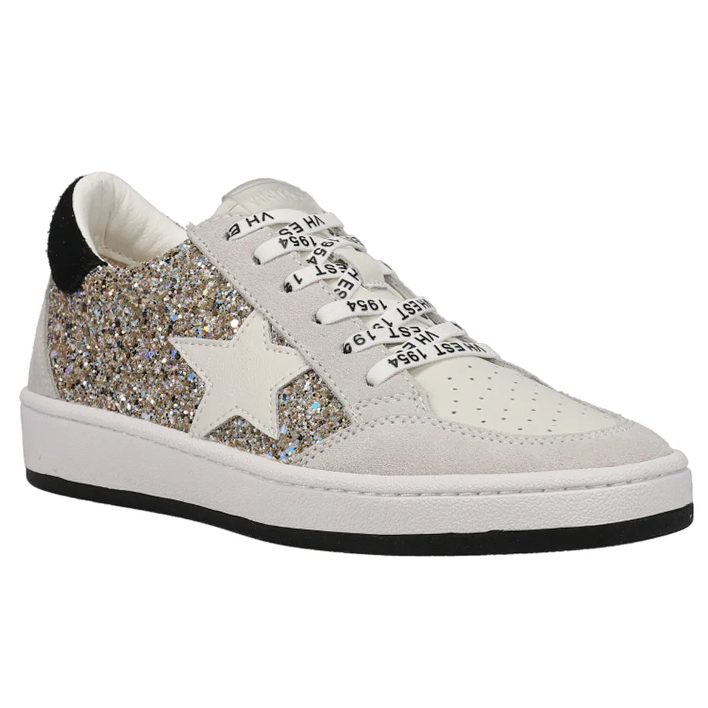 Kristen Glitter Lace Up Sneakers