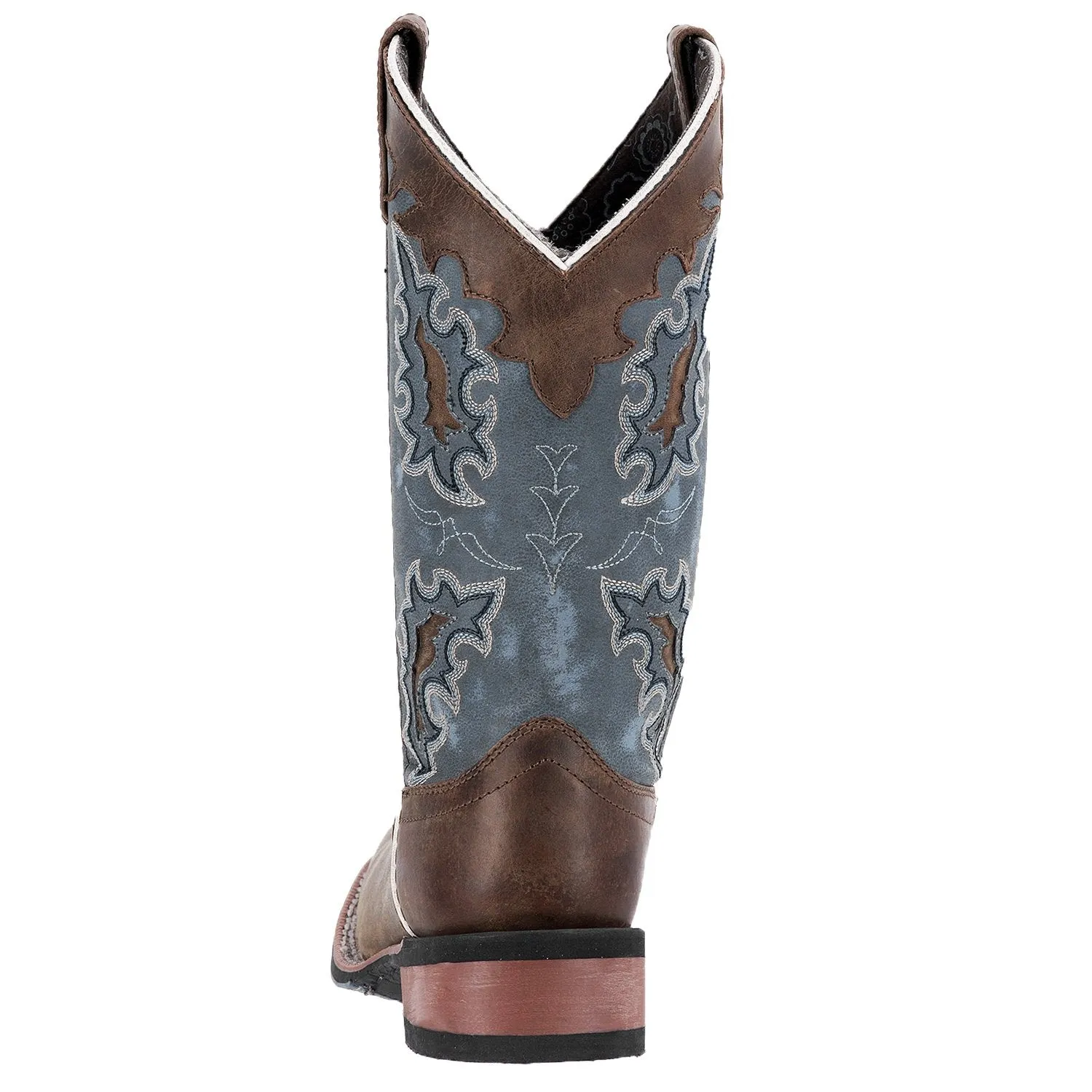 'Laredo' Women's 11" Isla Western Square Toe - Tan /  Blue Denim