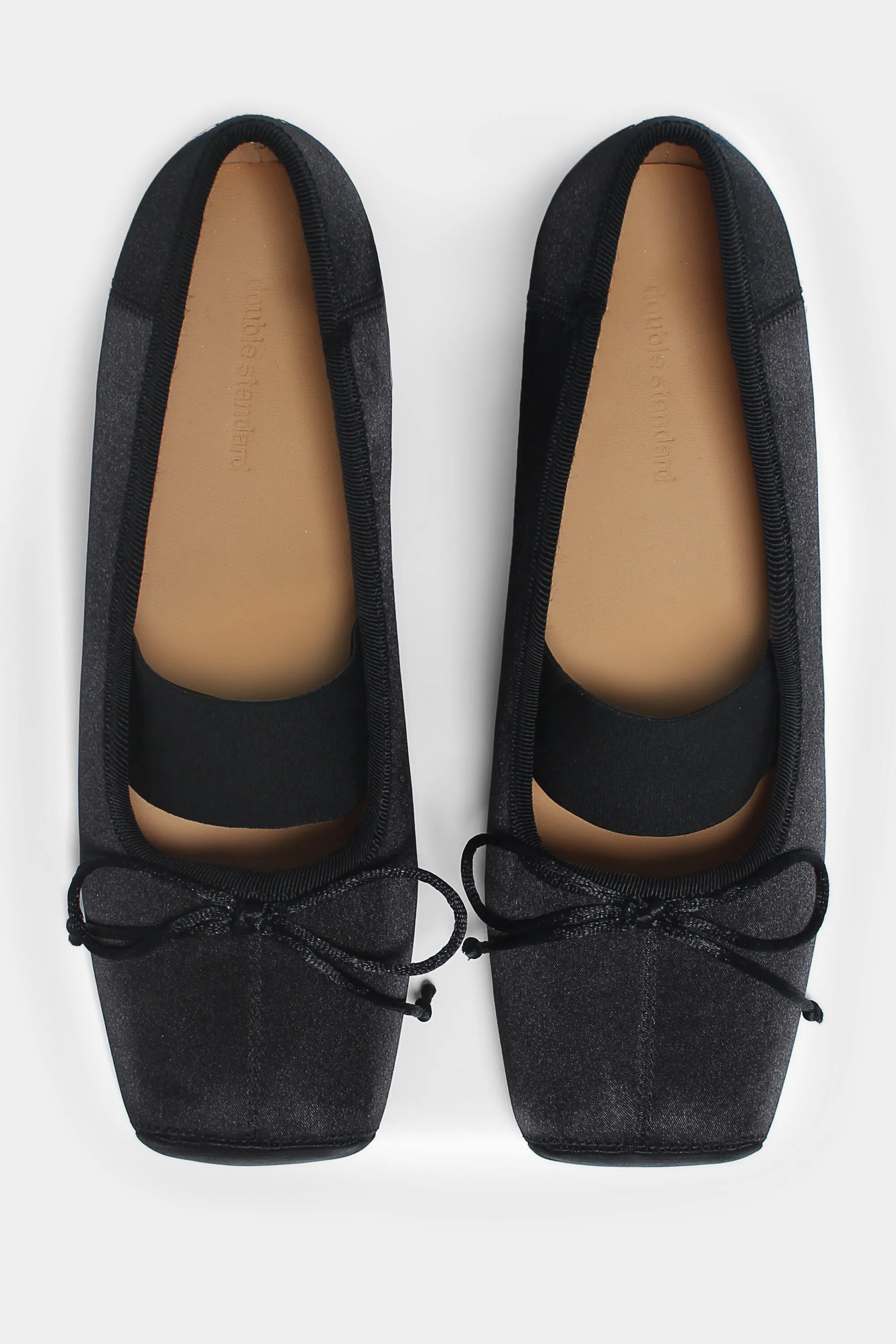 Lazy Dancer Slippers - Black Satin