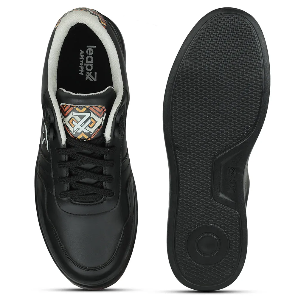 Leap7x Black Casual Sneakers For Men NICOLAS-1E By Liberty