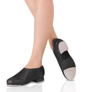 Leo Ladies Black Slip-On Jazz Tap Shoe