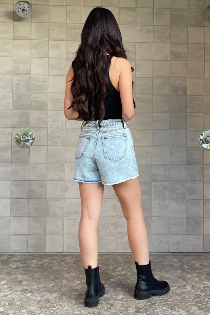 Light Wash Denim Shorts