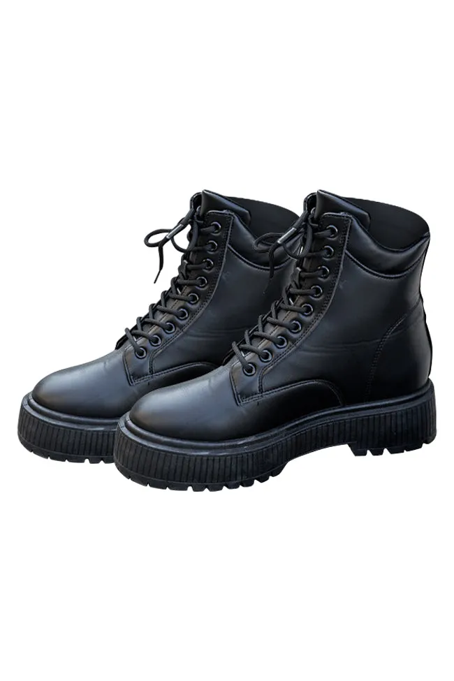 Liza Black Combat Boots FINAL SALE