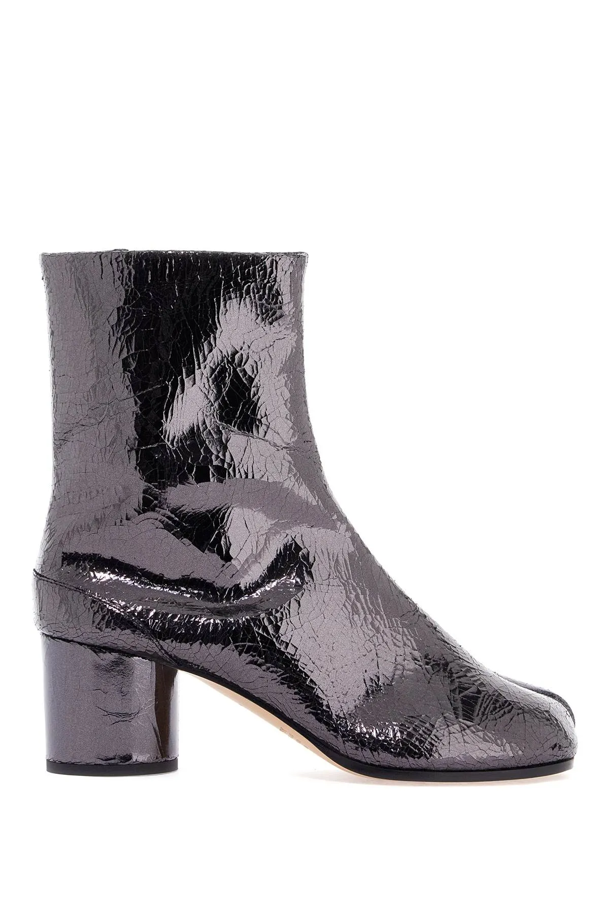 Maison Margiela cracked leather tabi ankle boots