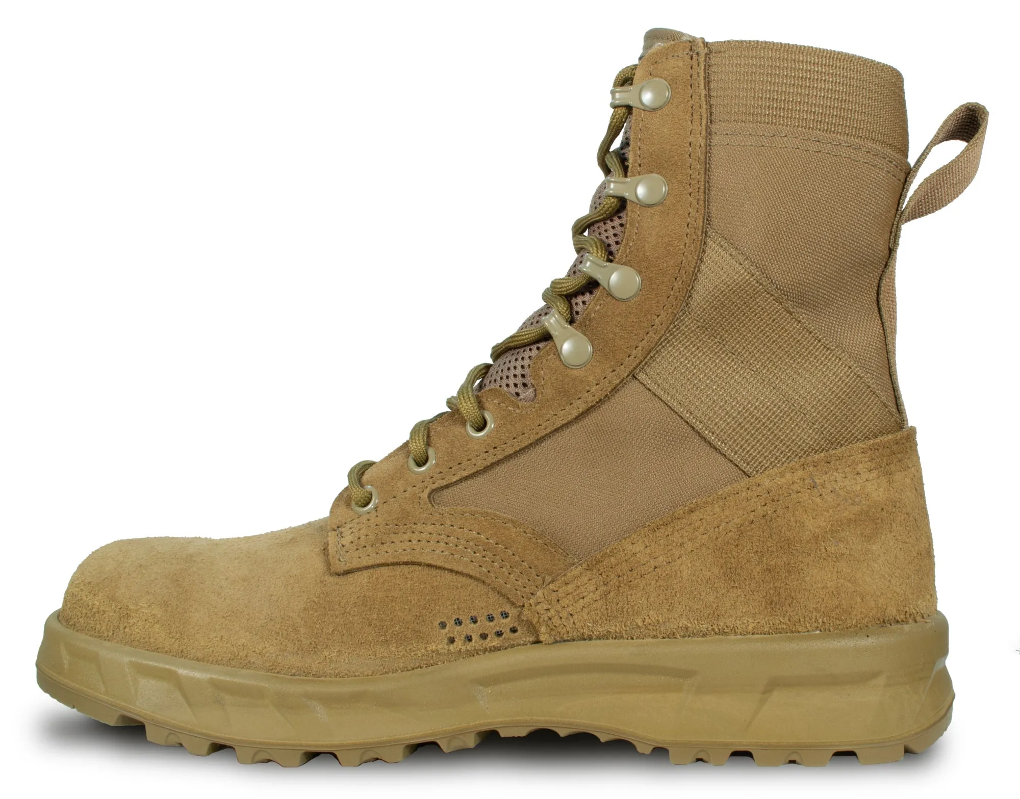 McRae Mens Coyote Leather/Nylon USA Military Combat Boots 11W