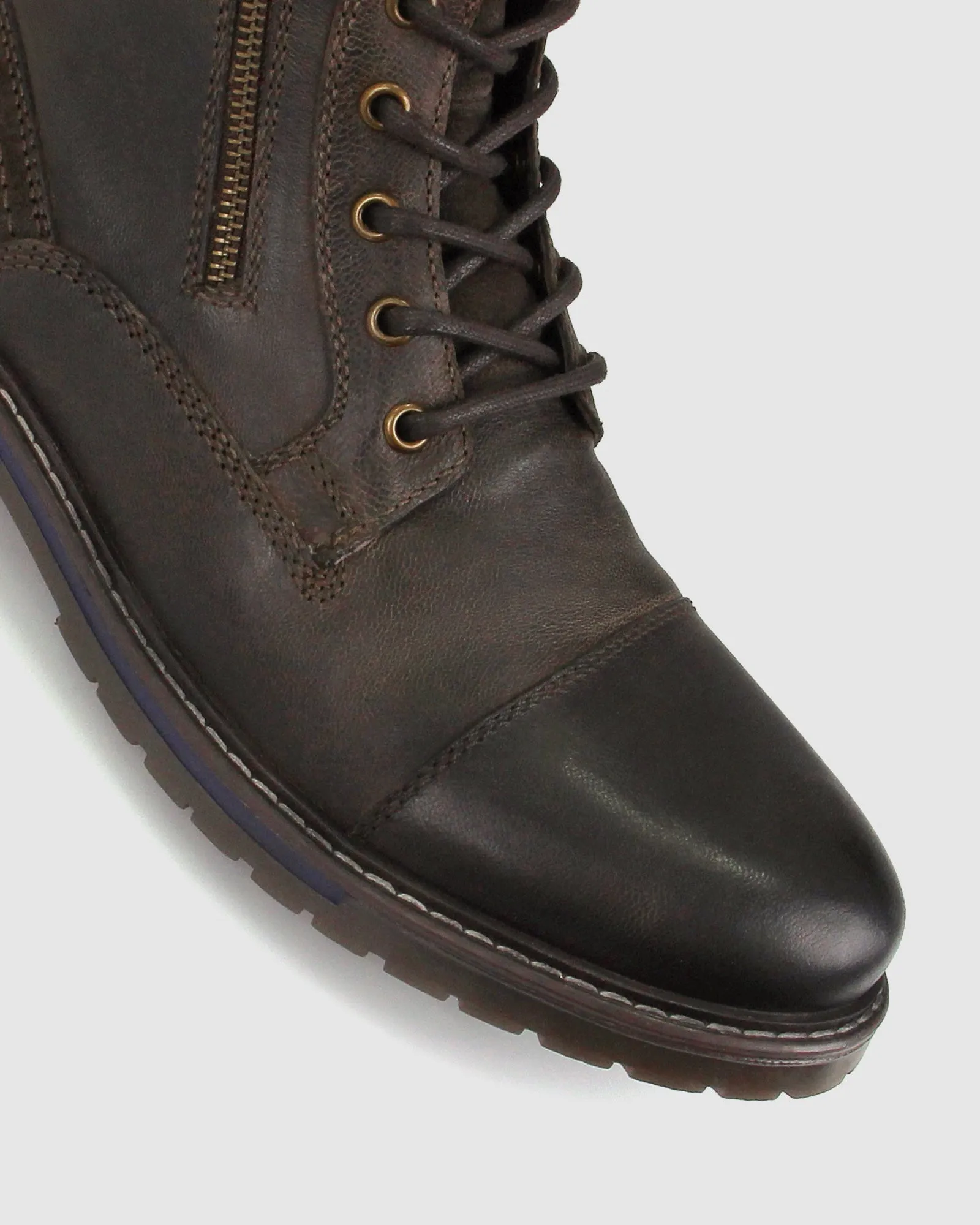 MOSS Leather Combat Boots