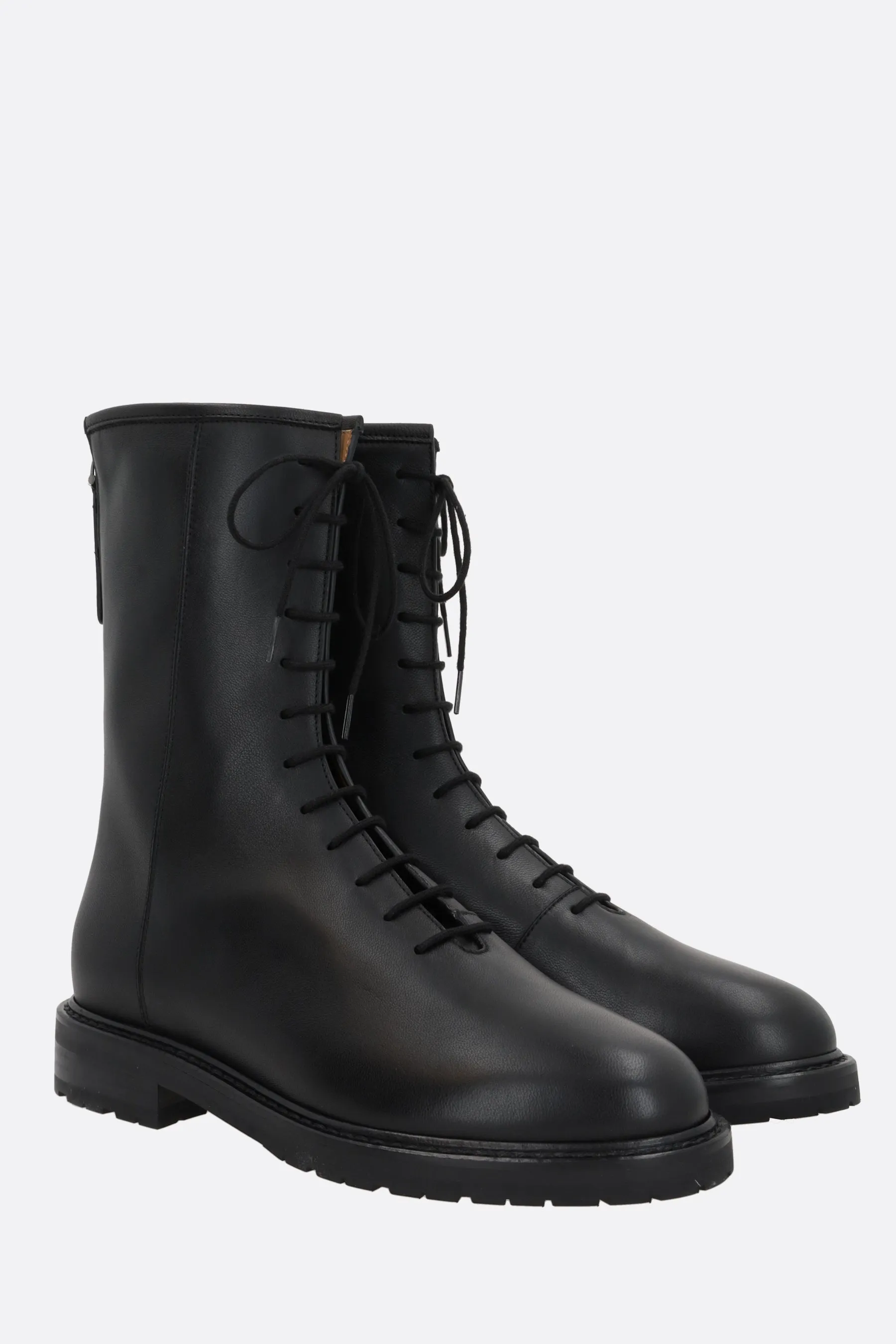 nappa combat boots