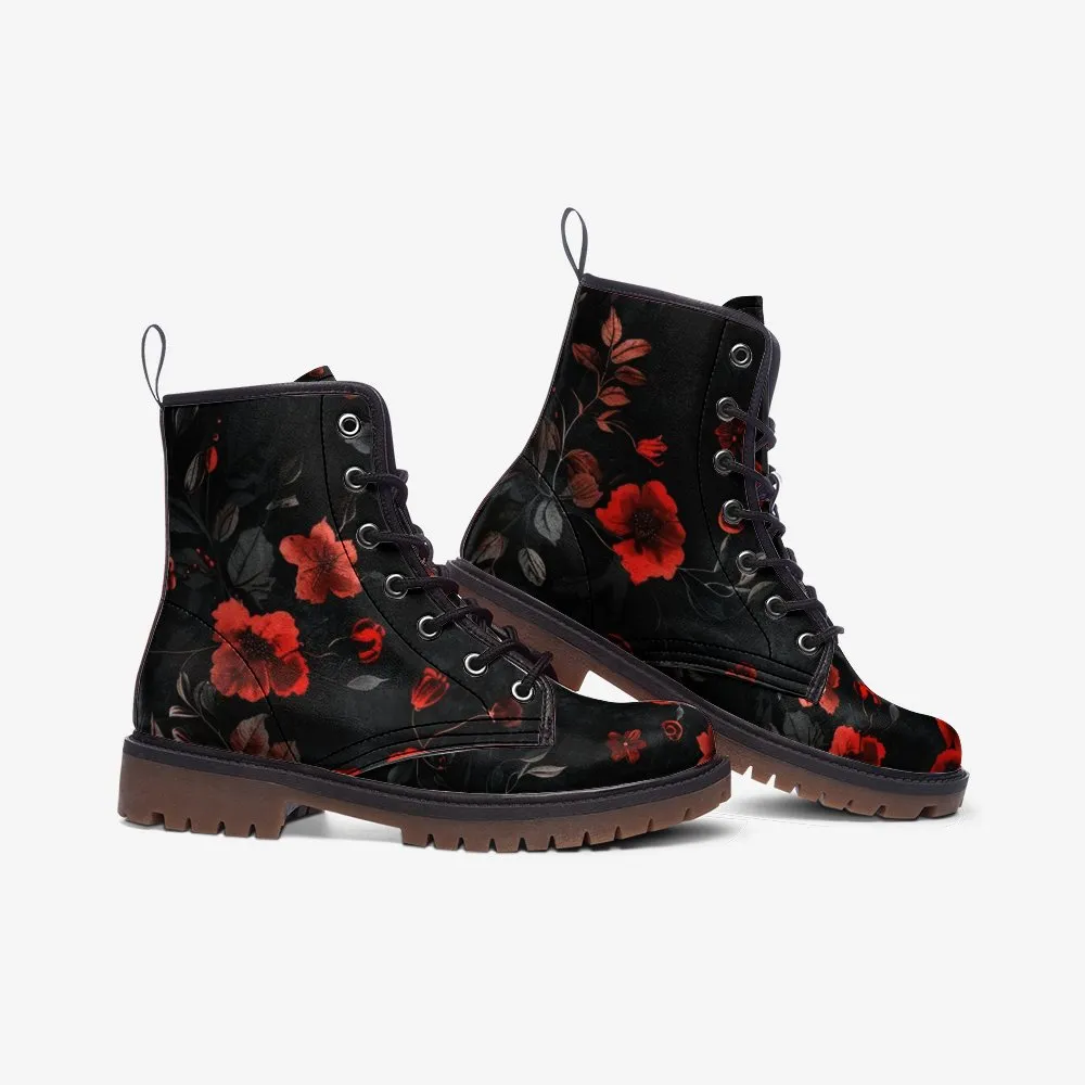 Night Bloom Combat Boots