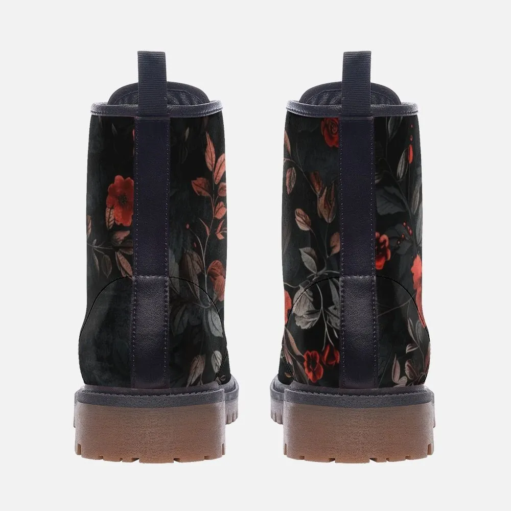 Night Bloom Combat Boots