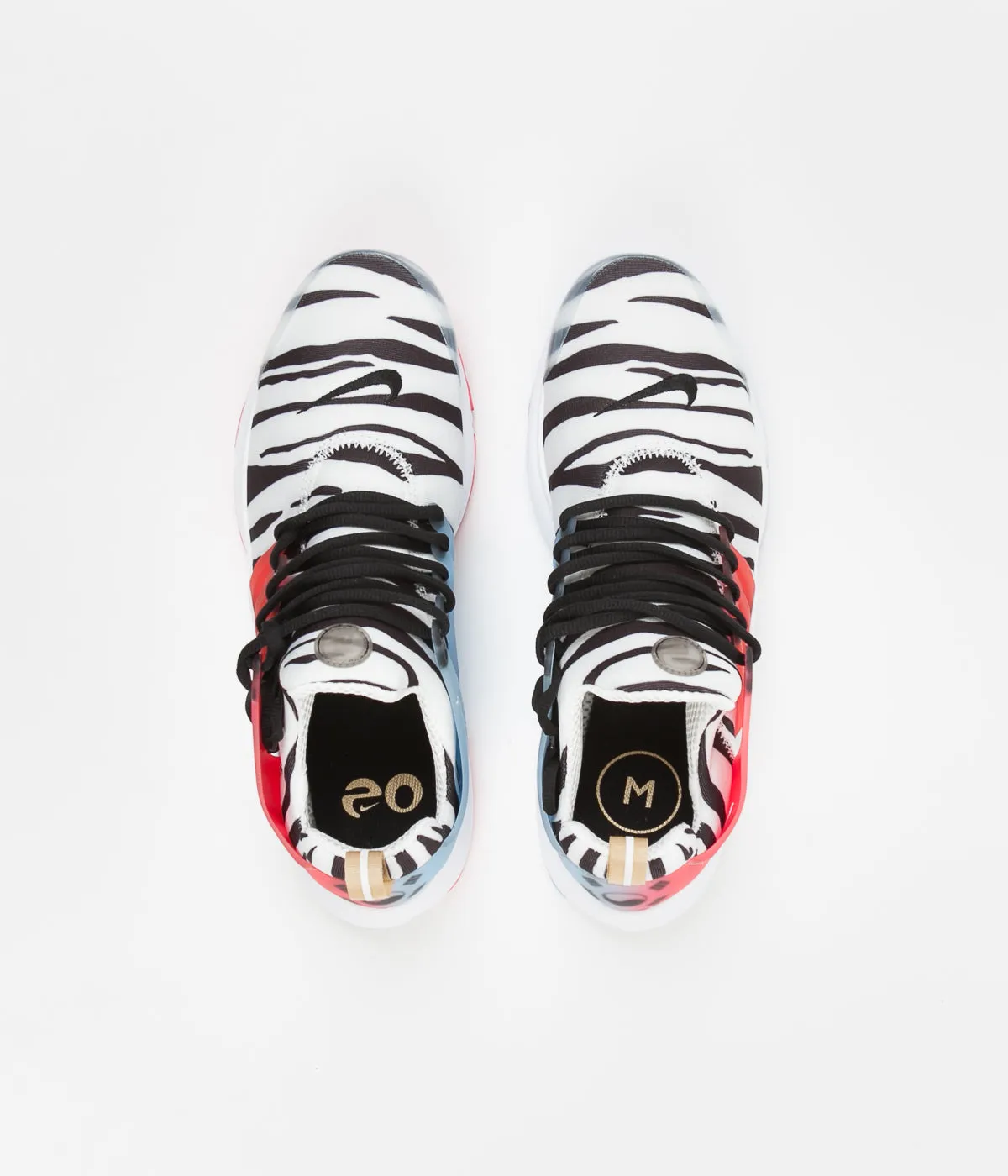 Nike Air Presto Shoes - White / Metallic Gold - Black - Red Orbit