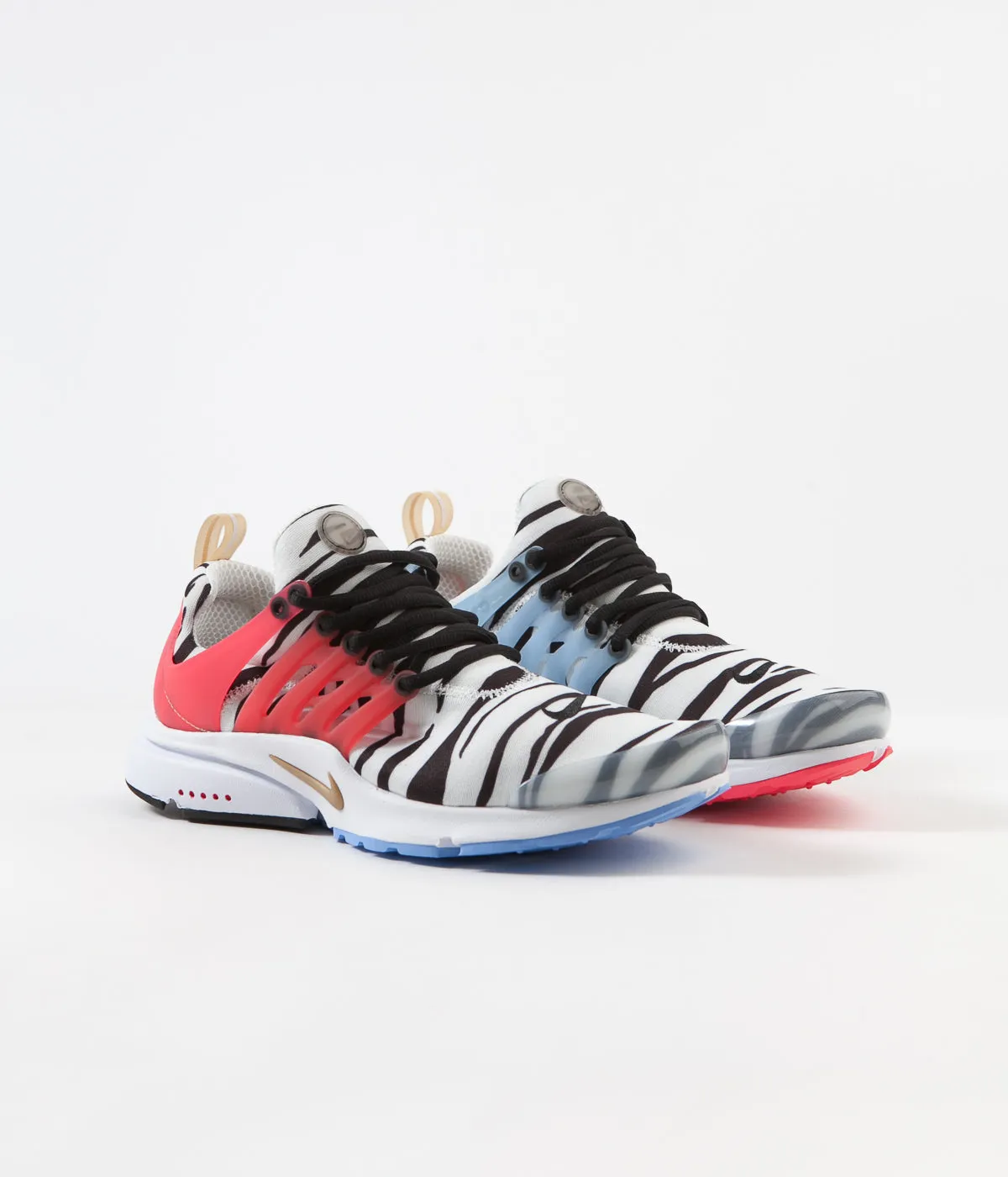 Nike Air Presto Shoes - White / Metallic Gold - Black - Red Orbit