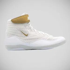 Nike Inflict 3 Wrestling Boots White/Gold