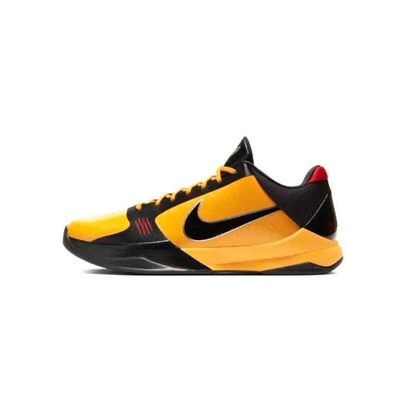 Nike Kobe 5 Protro Bruce Lee Yellow Del Sol Black Metallic Silver