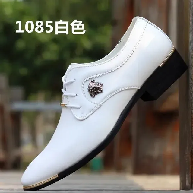 Noble Top Leather Canvas Dress Shoes