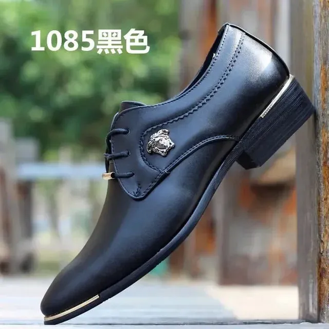 Noble Top Leather Canvas Dress Shoes