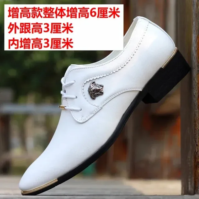 Noble Top Leather Canvas Dress Shoes